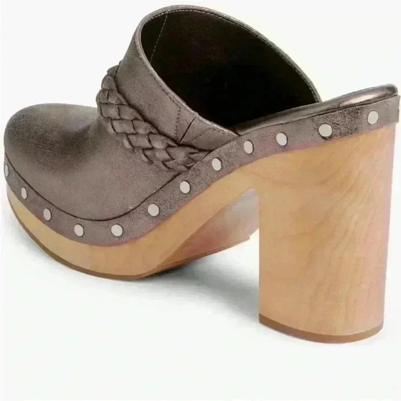 PAIGE Alex Platform Clog in Gunmetal Size 8 NWT - Picture 2 of 9